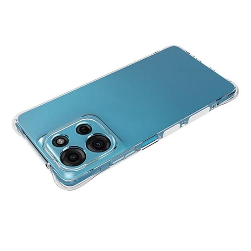 For Motorola Moto G75 5G Clear TPU Case WANLONFENG TM Series 2.0mm Phone Back Cover