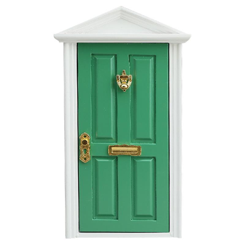 1:12 Mini Dollhouse Furniture Accessories - Colored Spire Villa Door Simulation Hardware
