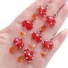 1 pezzo [17x16mm] Perline a forma di fungo in Vetro Colorato Dipinte a Mano Perline Fungo Tridimensionali Accessori Fai da Te per Gioielli Fatti a Mano