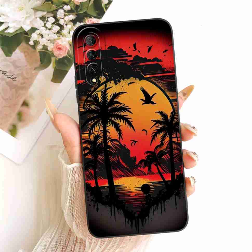 For Huawei Y9s Case Stylish Pretty Girls Flower Cover Soft Silicone Case For Huawei Y9s Y 9s STK-L21 STK-LX3 STK-L22 Back Cover