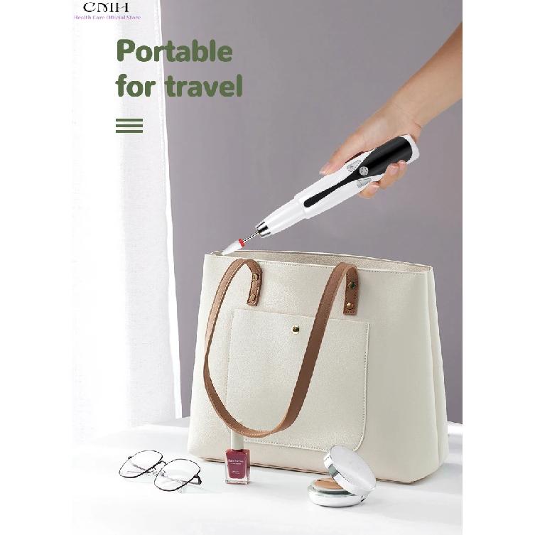 Electric Nail File Drill Cordless Rechargeable 12 Sanding Heads Long Battery Manicure Pedicure Tool Gel Acrylic Nails Callus