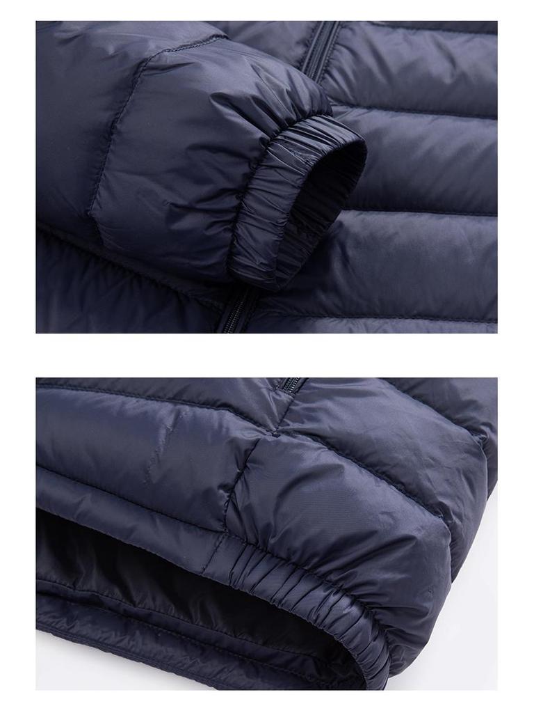 Men's 2024 Autumn/Winter High-End Casual Lightweight Down Jacket with Stand-Up Collar