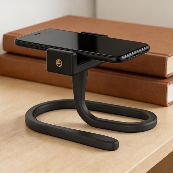 Flexible Phone Holder for Treadmill Stroller Elliptical Car Bike Shopping Cart Desk Portable Long Arm Phone Mount for 2.17"-4.13" Phones