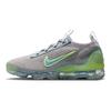 Nike Air VaporMax 2021 Flyknit Grey Light Liquid Lime Men Sneakers Particle-Grey Aluminium Barely-Grey DH4084-003