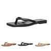 Women's Heels Flip Flops Square Toe Low Heels Comfortable Summer Sandals for Casual