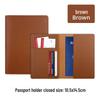Multi-Card Slot Leather Passport Protection Book: PU Leather Multi-Functional Travel Passport Holder