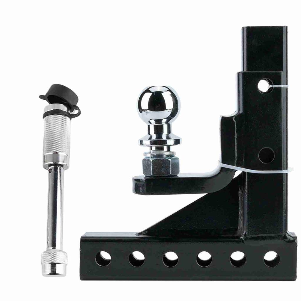2in Towbar Mount Hitch Trailer Tongue Tow Bar Set 6500LBS Towing Capacity