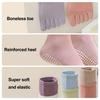 1 Pair Yoga Toe Socks with Non-slip Gripper Breathable Moisture-Wicking Ballet Dance Fitness Pilates Athletic Gym Sports Mid-calf Socks