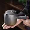 Coarse pottery teapot single pot household Japanese retro kiln change gilt rust glaze ceramic kung fu tea set tea side pot