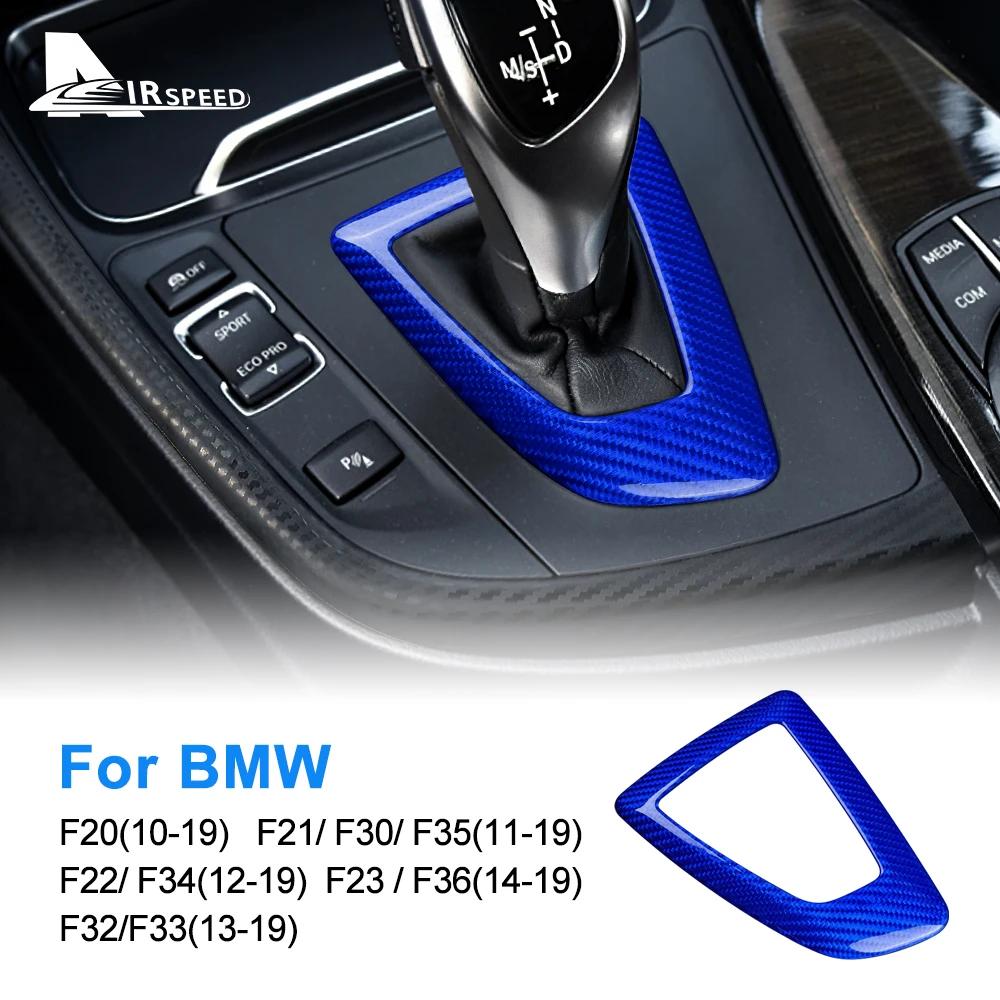 Real Carbon Fiber Gear Shift Panel Frame Gear Knob Cover Trim for BMW F30 F20 F21 F22 F32 F34 F35 F23 F36 F33