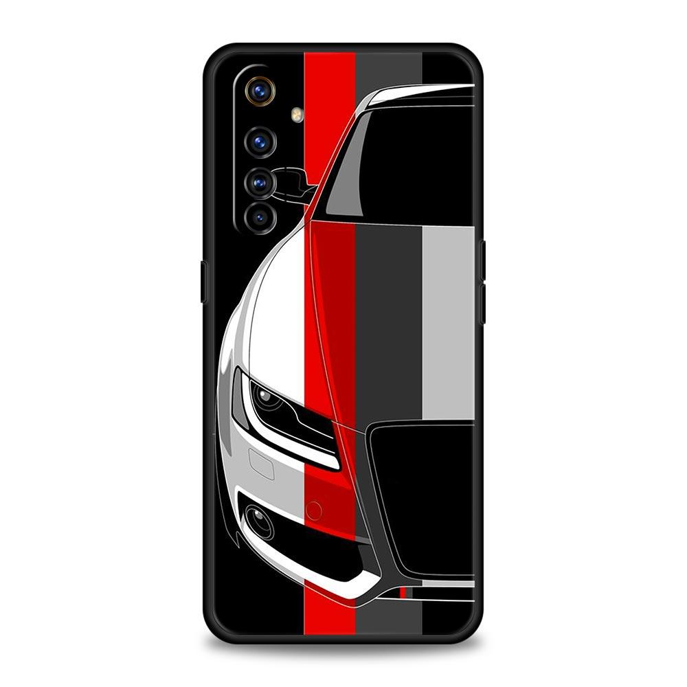 Japan JDM Sports Cars Case For Realme 12 11 10 9 8 5G 7 6 GT5 GT3 GT2 Pro Plus C21 C11 C25 C35 For Realme GT Neo 2 3 3T 5 Cover