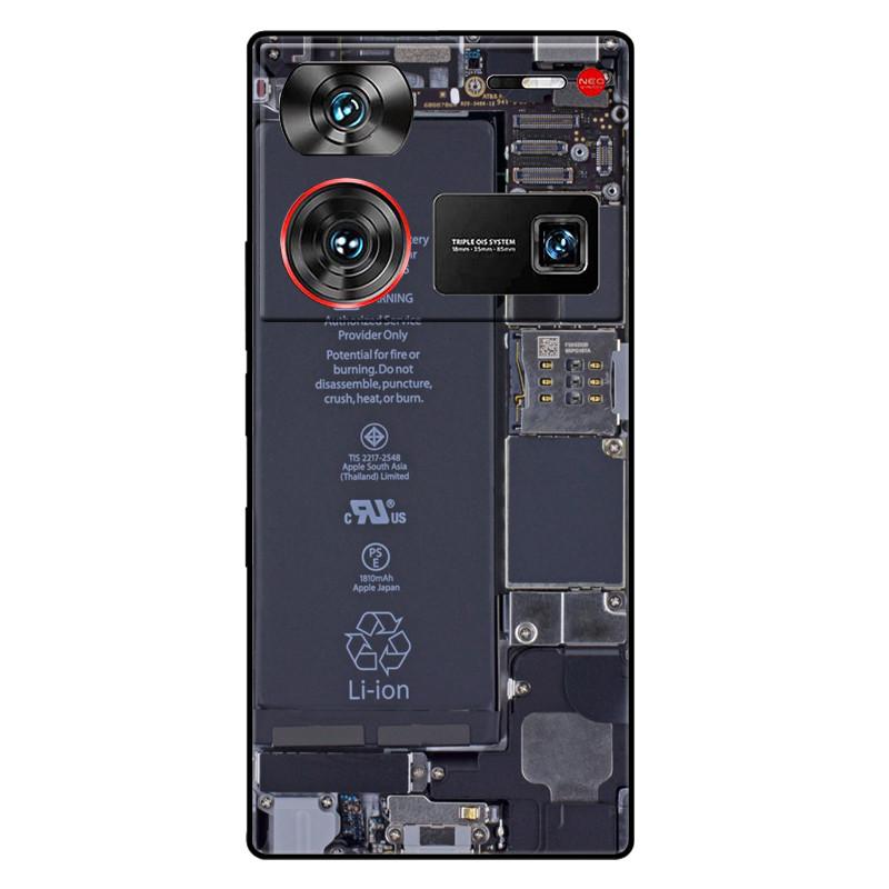 For ZTE Nubia Z60 Ultra 5G Case Silicon Fashion Space Wolf TPU Painted Coque Funda for Nubia Z60Ultra 5G NX721J Cover Protective
