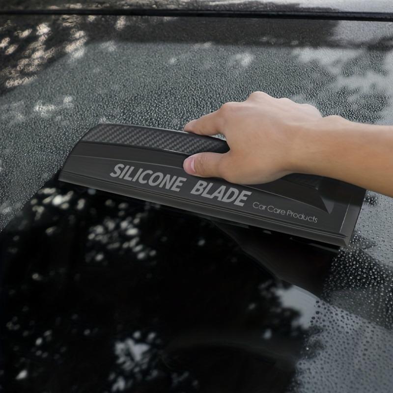 Silicone Car Water Blade Squeegee - Flexible, Non-Scratch Drying Tool, Ergonomic Grip Window Cleaner for Streak-Free Car Care and Winter Use