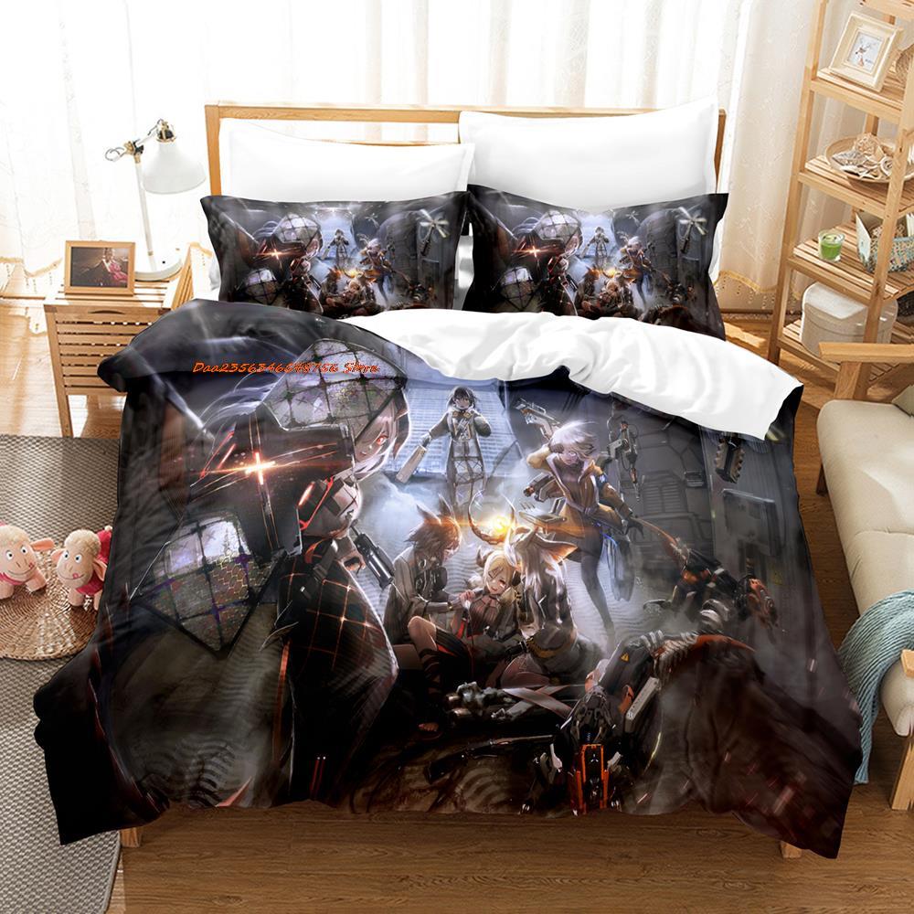 Comforter New Anime Arknights Bedding Set Single Twin Full Queen King Size Bed Set Aldult Kid Bedroom Duvet Sets 3D Hd Bed