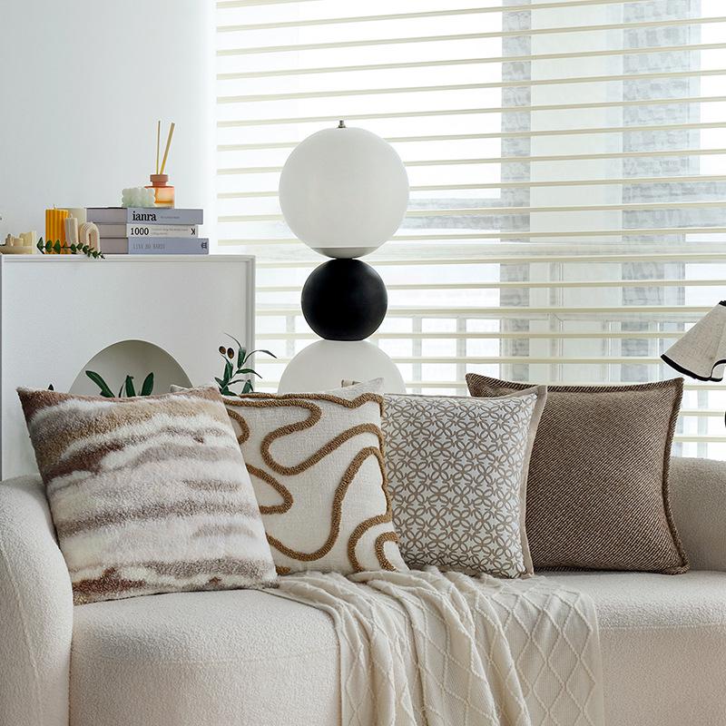 Braunes Kissen, Antiker Stil, Kissenbezug im Retro-Französischen Stil, Wohnzimmer, Schlafsofa, Kissen, Kissen für Erkerfenster, Lendenkissen