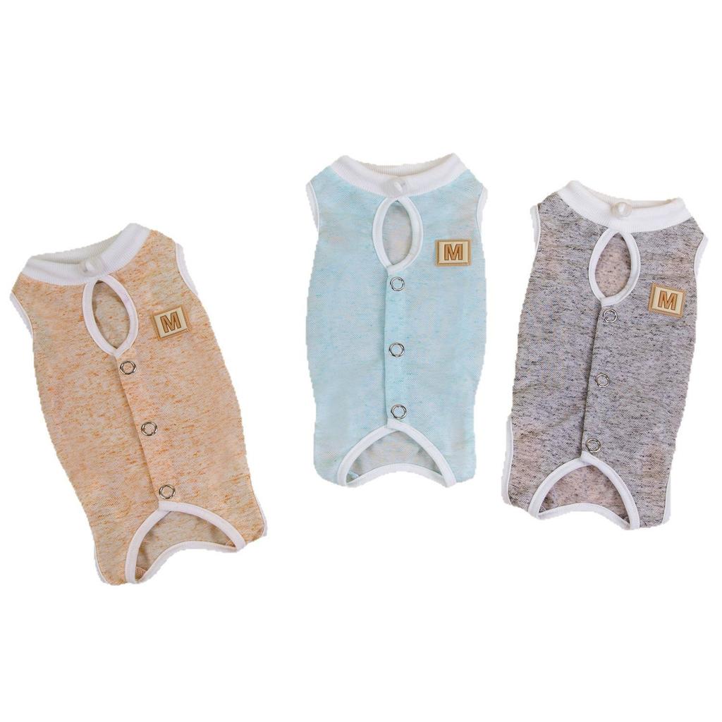 Summer Thin Cool and Breathable Cat Clothes Blue Cat Puppet Cat Pet Cat Anti-hair Loss Comfortable Pet Vest