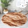 Nordic Cushion Imitation Rabbit Hair Sofa Cushion Long Hair Round Carpet Living Room Mat Bedroom Bed Blanket Chair Cushion Bay Window Cushion