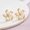 Small And Delicate Flower Earrings, Light Luxury, Elegant And Gentle Style, Versatile Fairy Earrings For Daily Commuting