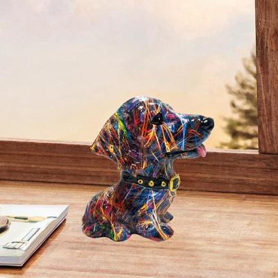 Artistic Dog Ornament for Cabinet and Home Decoration