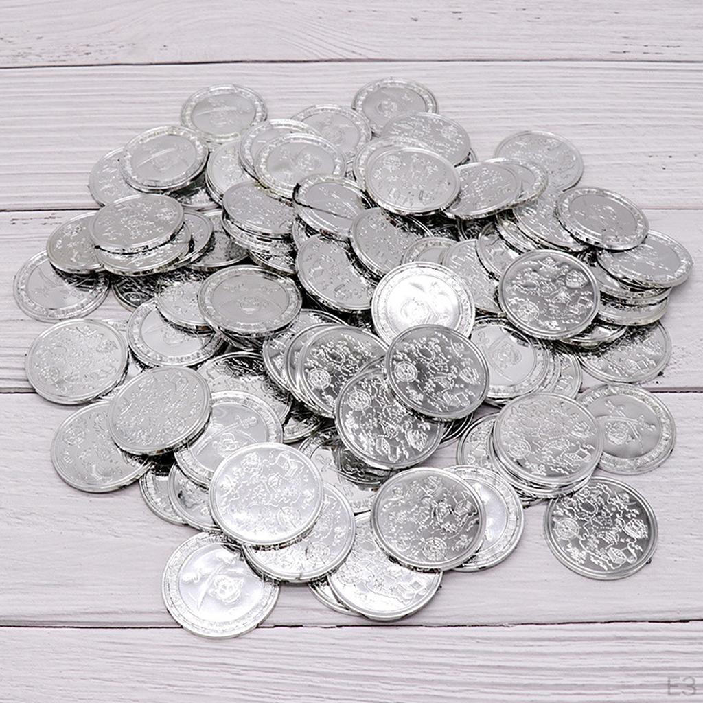 100-pack/parti Plast för Barnkalas Presentmynt 4 cm
