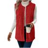 New Elegant Women's Faux Fur Teddy Vest Jacket Casual Sleeveless Outwear