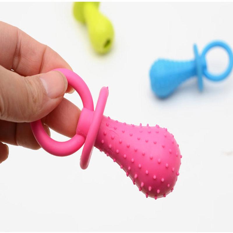 squeaky pacifier dog toy