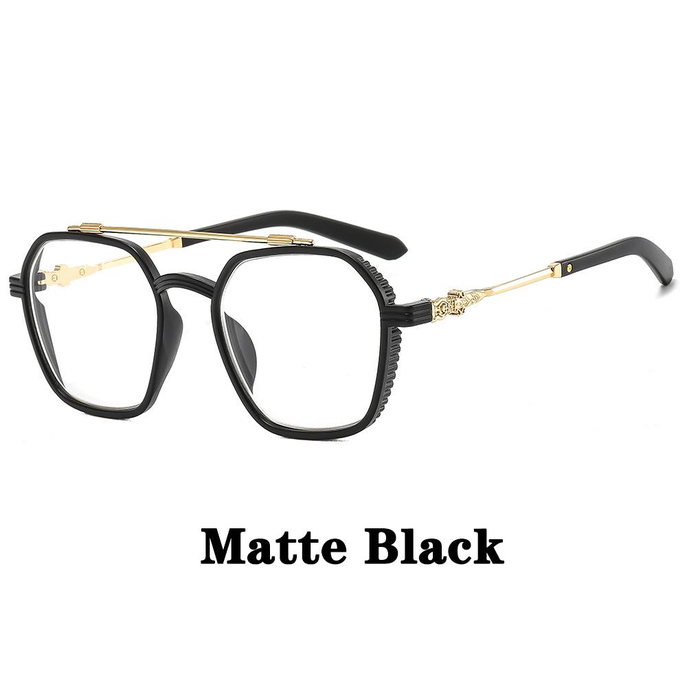 New unisex square polygon glasses for men women pc frame glasses plain glasses Nearsighted Eyewear Glasses -1.0 -2.5 -1.5