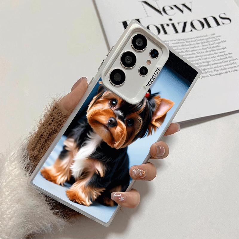 

Yorkshire Terrier Dog Soft Phone Case for Samsung Galaxy S24 S25 FE S26 Edge S23 Ultra S22 Plus S21 + Shockproof Cover Back Shel Samsung S25 Edge