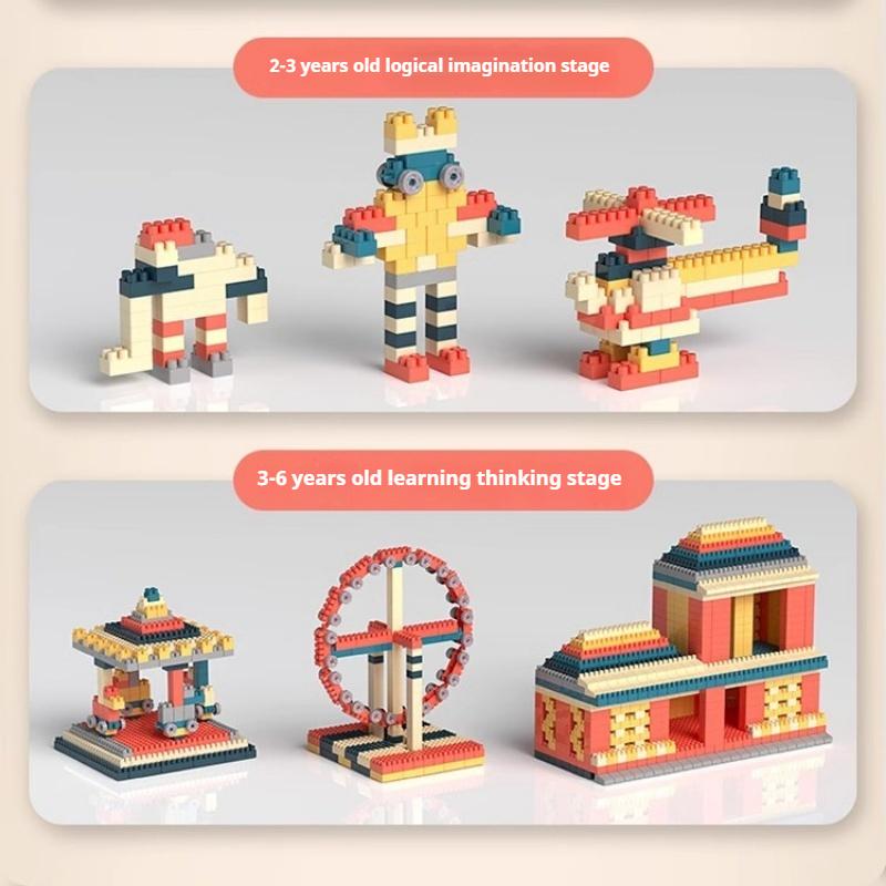 Dětské velké částice vzdělávací stavebnice montážní hračky Chlapci a dívky Dítě DIY Rané vzdělávání Trojrozměrné puzzle Model dárek