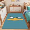 Steely-Eyed Cartoon Duck Face Design Patterned carpet, suitable as a non slip play mat for the living room and bedroom sofa