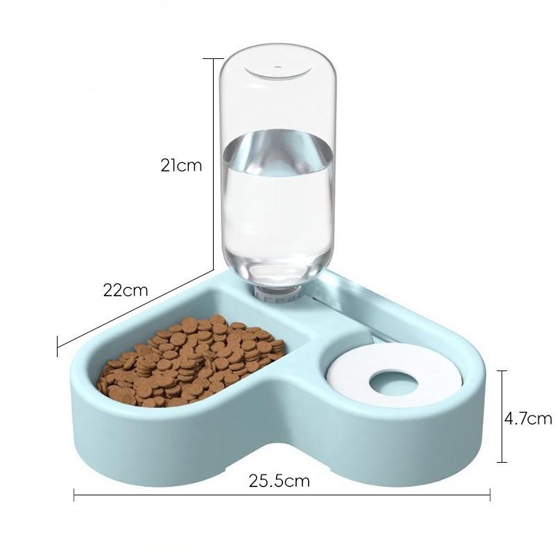 1 Stück Automatischer Trink-Liebe Haustiernapf Feuchtigkeitsbeständig Katzennapf Hundenapf Doppelnutzung Multifunktional Trinken und Füttern