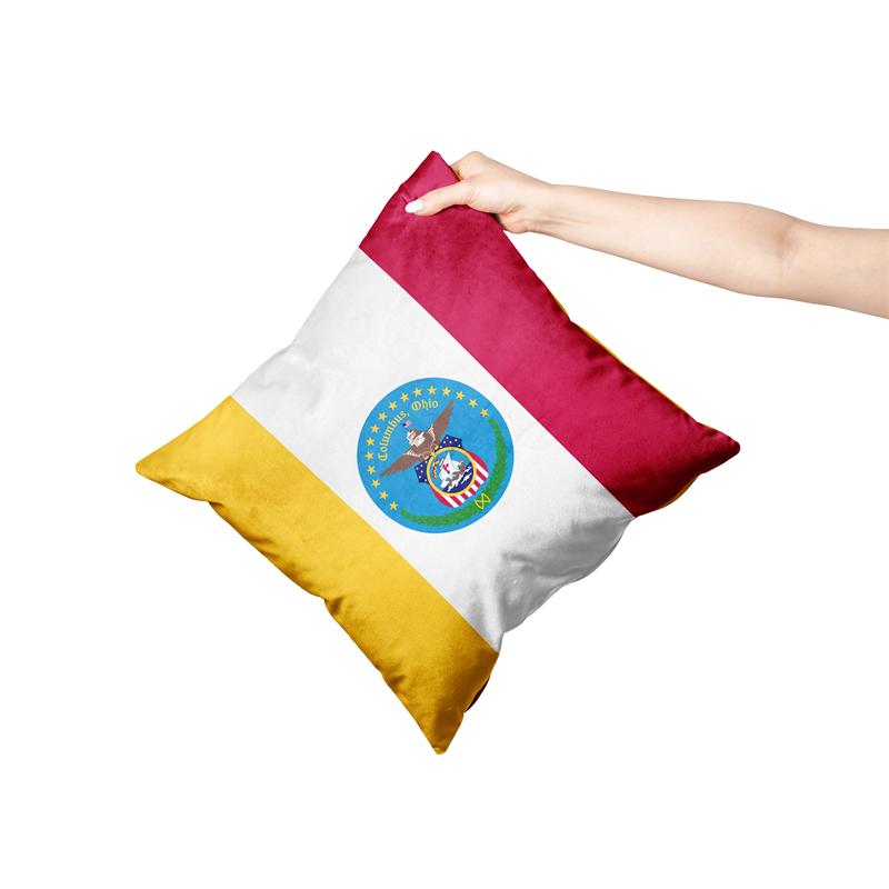Aertemisi 18'' X 18'' Columbus Ohio Square Throw Pillow Cushion Covers Cases Pillowcases For Sofa 45Cm X 45Cm