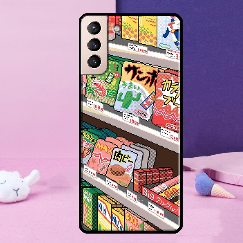 Art Pixel Aesthetic Phone Case For Samsung Galaxy S25 Ultra S23 S20 S21 S22 S24 FE S9 S10 Plus S24 Ultra Cover