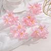 10Pcs 6cm Artificial Flower Head Mini Silk Dew Lily Flower Craft Wreath Home Decoration Wedding Decor Christmas Garland Supplies