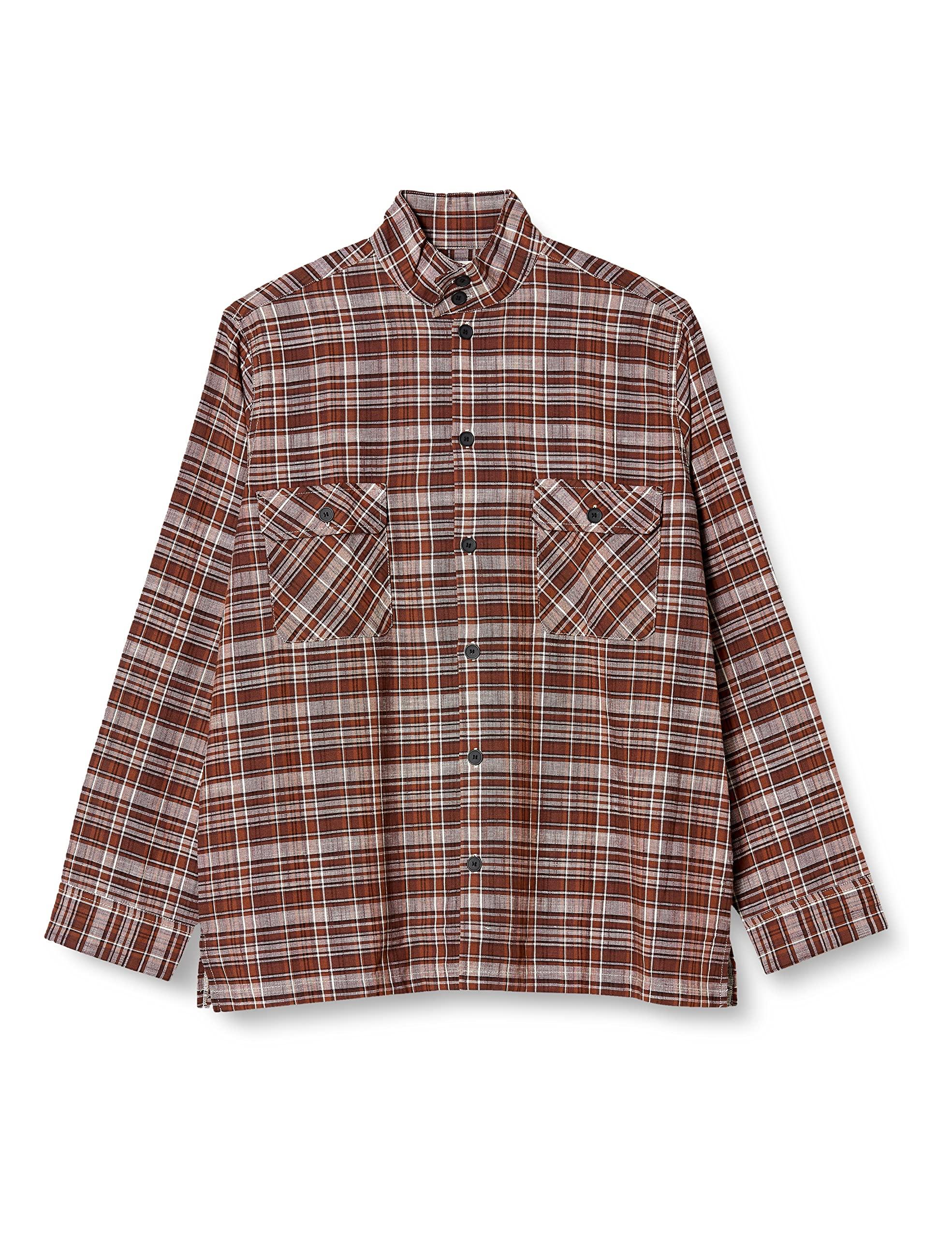 

Рубашка Homme Check PMFT201934 BRW Japan M to Japan size [Gelato Pique] Мужская (эквивалент М) коричневый