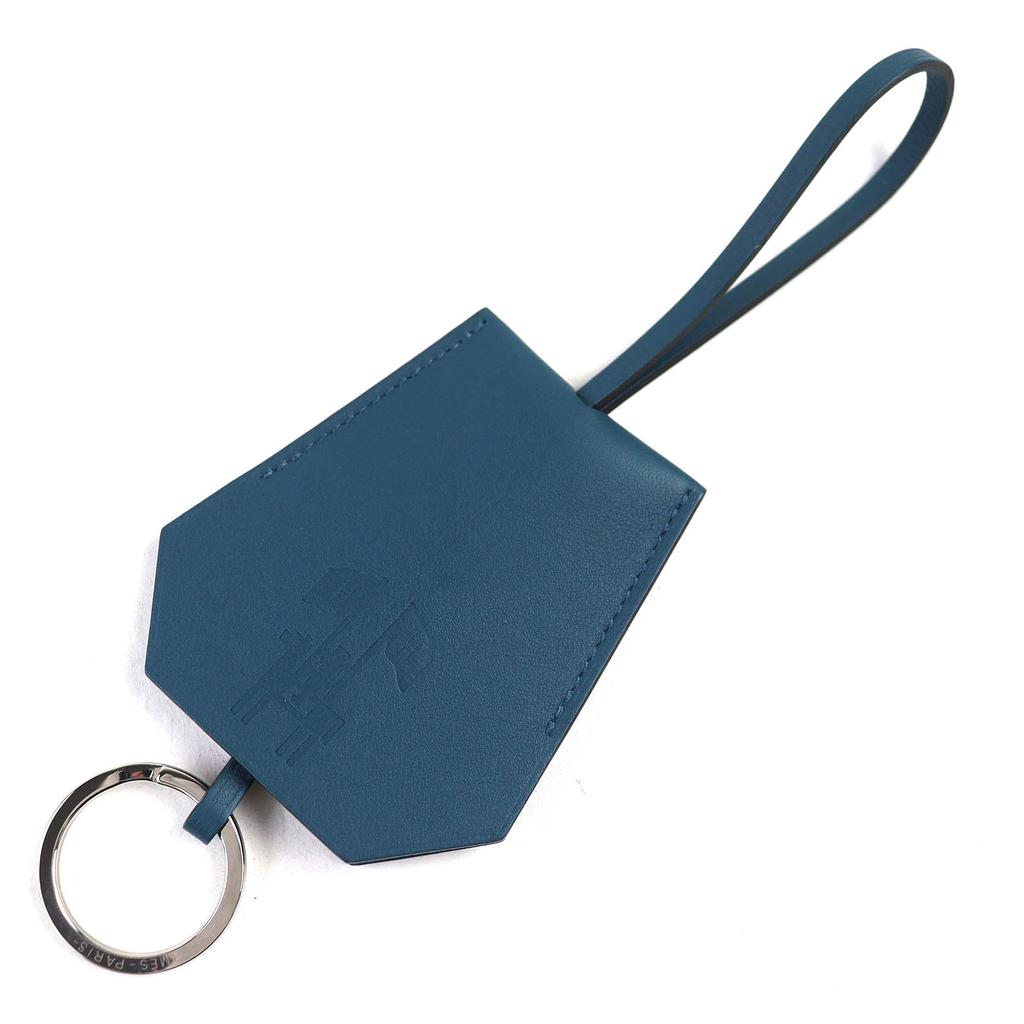 Pristine HERMES Bag charm Years Gift Key Clochette Navy system leather Women Used