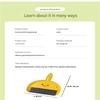 Little Yellow Duck Broom and Dustpan Combination Desktop Cleaning Small Broom Children's Student Desk with Mini Broom Set