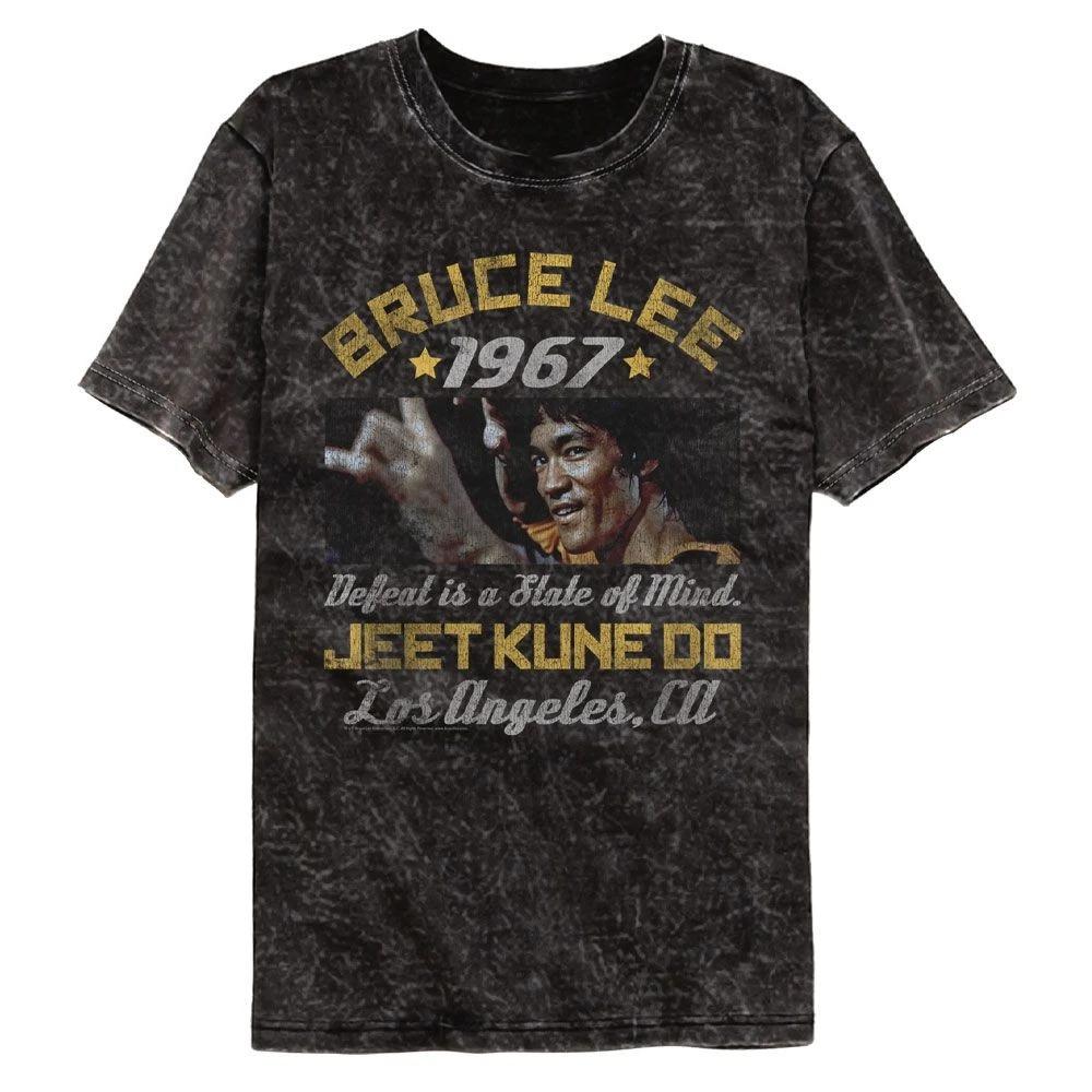 Детская футболка с коротким рукавом Bruce Lee Box Smirk, официально лицензированная, минеральная стирка 120
