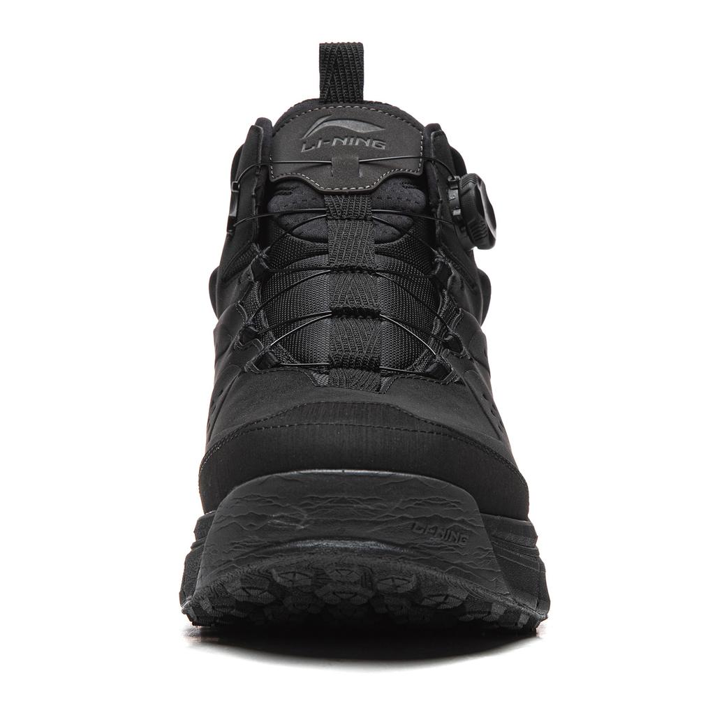 נעלי Li Ning Star Path 2 עם ריפוד, עמידות להחלקה ושחיקה, תמיכה, גפה אמצעית, נעליים יומיומיות, יוניסקס, שחור AGLV283-3