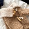 Winter Warm Fleece Pet Dog Coat with Buckle, Thickened Puppy Clothes for Small Dogs, Teddy & Yorkshire Terrier