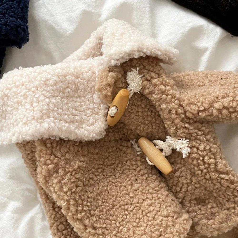 Winter Warm Fleece Pet Dog Coat with Buckle, Thickened Puppy Clothes for Small Dogs, Teddy & Yorkshire Terrier
