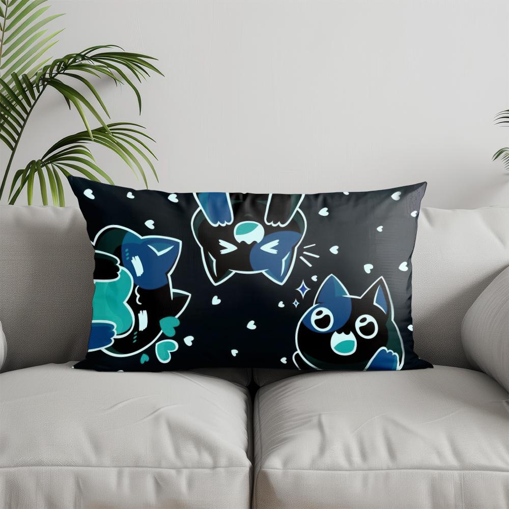 Home Decor Halloween-themed Spooky Pillow Cover Suitable For Sofa Bedroom Car Pillow Cover Cushion Rectangular Back Cushion