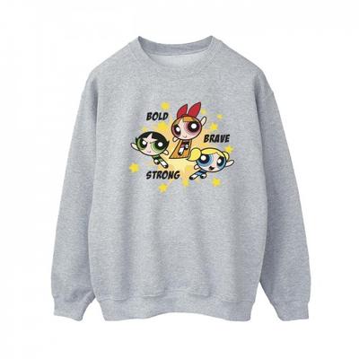 The Powerpuff Girls Womens/Ladies Girls Bold Brave Strong Sweatshirt