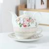 Ceramic Portable Creative Tea Set European Style One Teapot and One Cup Set Simple Household Flower Tea Cup Set Office Tea Set