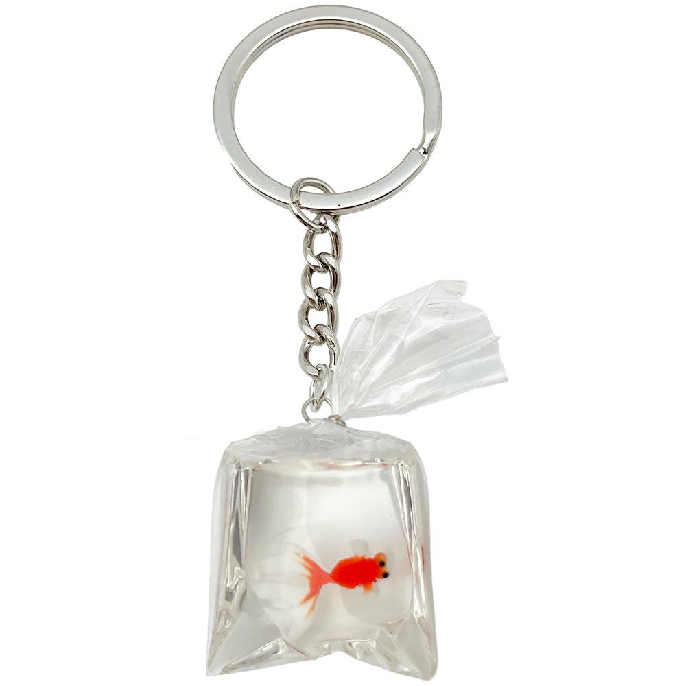 Creative Alloy Seashell and Pearl Keychain Pendant