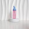 60ml Red Translucent Mousse Dispenser: Cosmetic Brush Foam Bottle for Face Wash and Travel Use