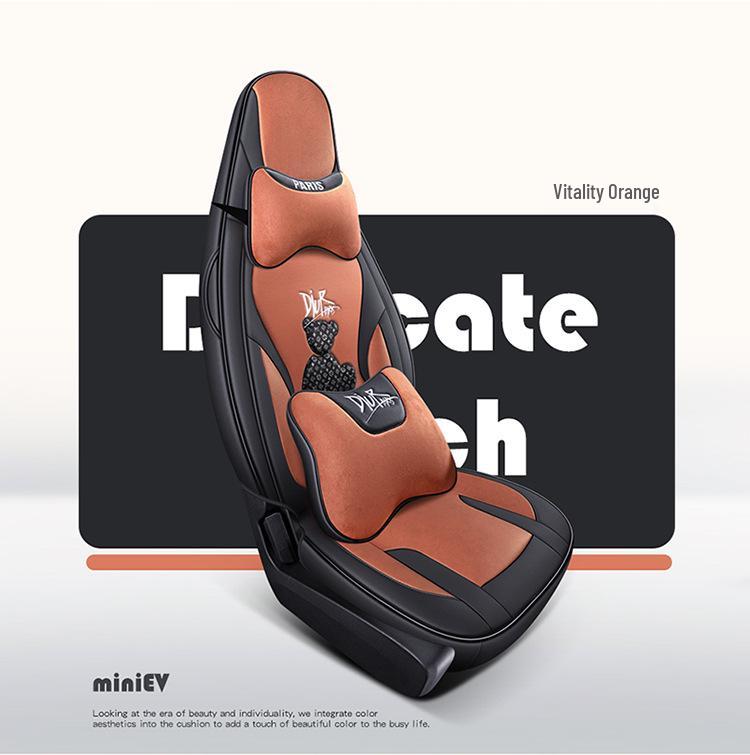 Anwendbares Wuling Hongguang MINIEV Technologie Bär Cartoon Autositzkissen für alle Jahreszeiten