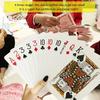 Obří sada hracích karet - 54 karet (12x17 cm) pro pokerové hry velkého rozsahu, 4x větší než standardní balíčky, potřeby pro párty
