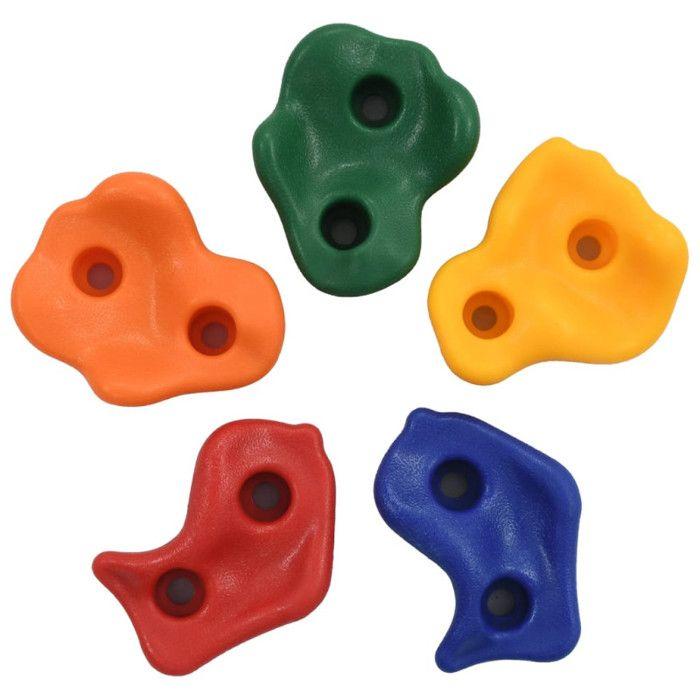 Pierres d'escalade - VIDAXL - Lot de 30 - Polyéthylène - Multicolores - Équipement éducatif extérieur