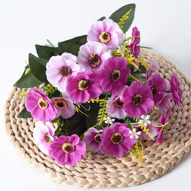 Cherry Artificial Blossoms Wedding Garden Setting Decorative Fake Flower Bouquet